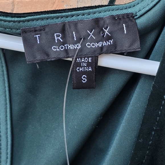 Francesca's Collections HUNTER GREEN Mini Dress - Picture 6 of 8